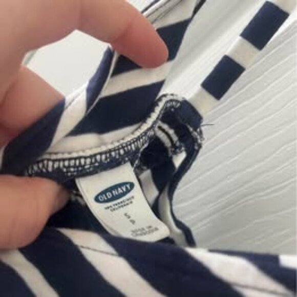 Blue & White Striped Summer Dress - Picture 6 of 6